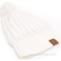 Ny Winter Hat Wool Ball Flanging Label Hat